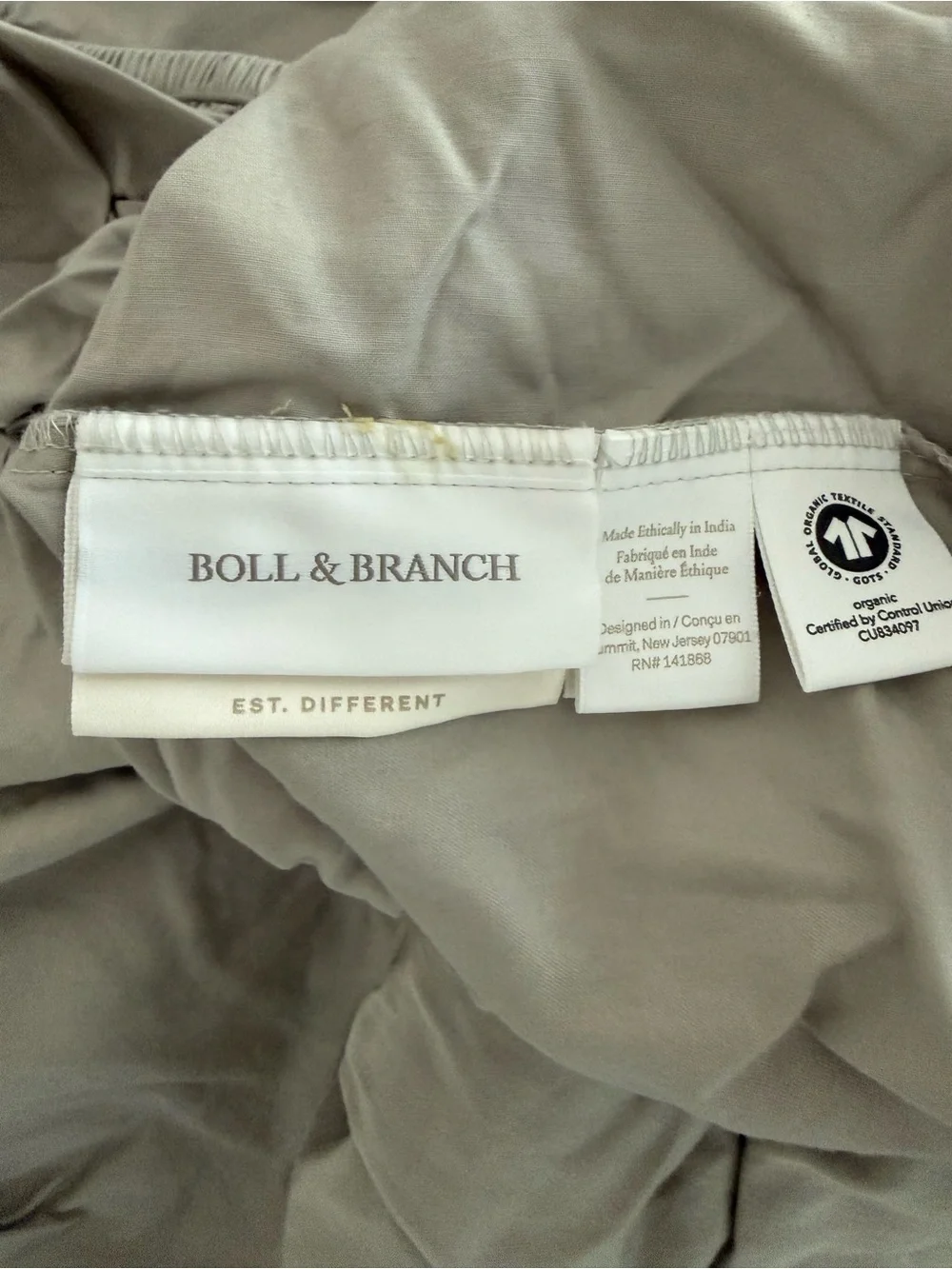 Boll & Branch NWT Queen Size Signature Hemmed Sheet Set Pewter Color🔥No offers🔥